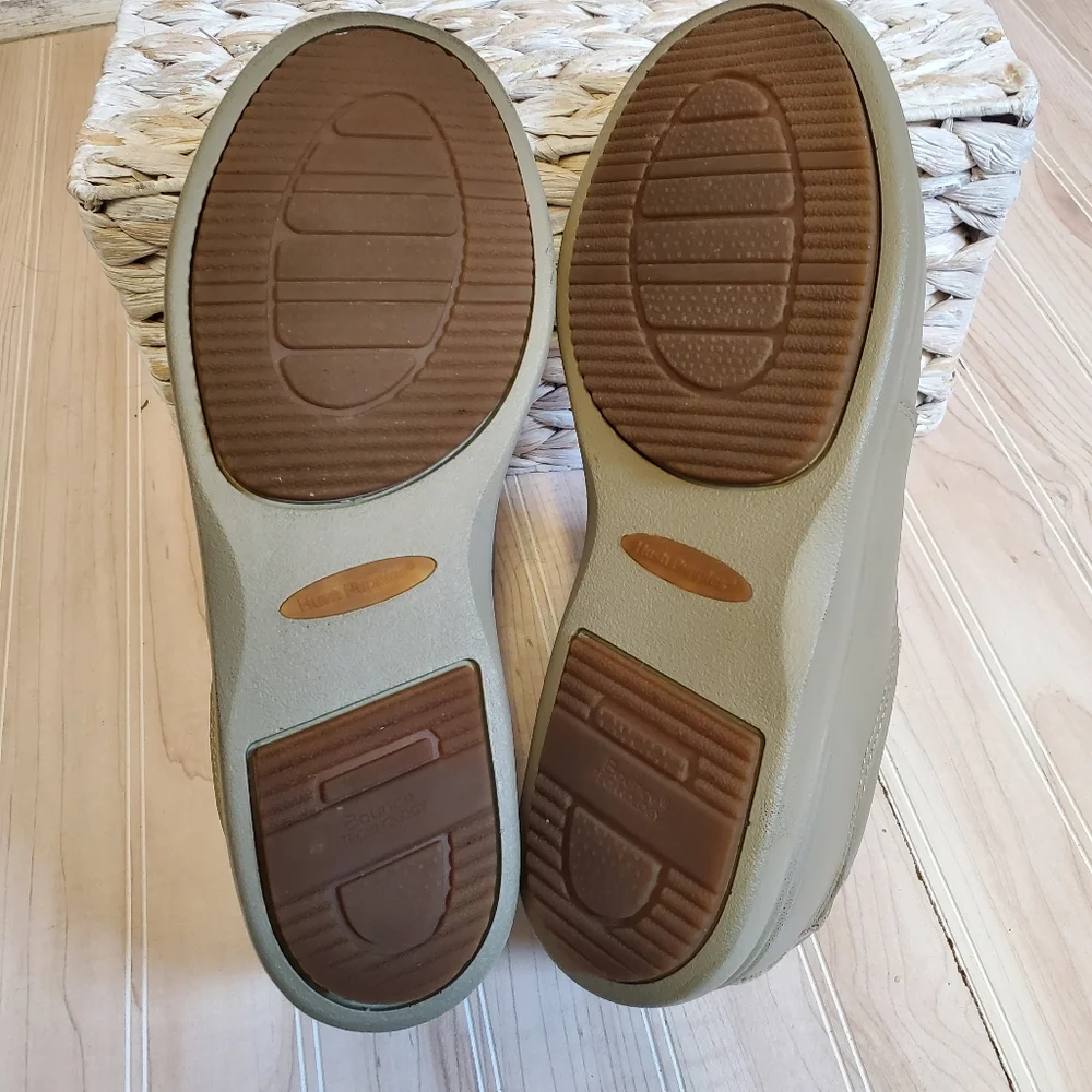 Hush Puppies Women's Power Walker Casual Shoes Taupe Size 8.5 Lace Up Sneaker
